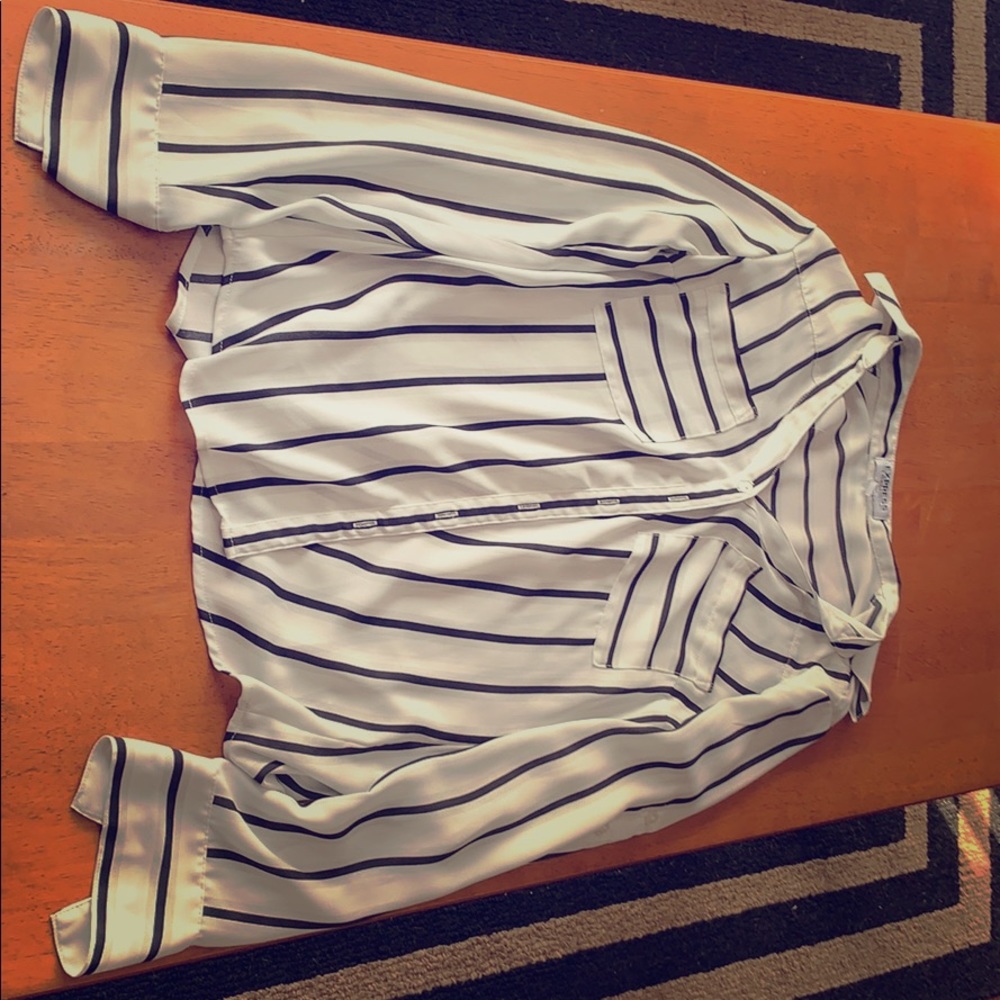 Black and white stripped shirt